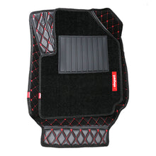 Royal 7D Car Floor Mats For Volkswagen Ameo - Black Red | Elegant Auto Retail