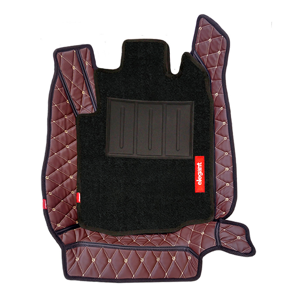 Royal 7D Car Floor Mats For Volkswagen Ameo - Brown Beige | Elegant Auto Retail