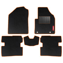 Cord Carpet Car Floor Mat For BMW 330 Li - Black Orange | Elegant Auto Retail
