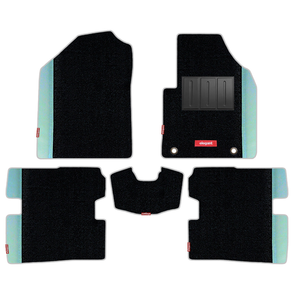 Duo Carpet Car Floor Mat For BMW 330 Li - Black Silver | Elegant Auto Retail