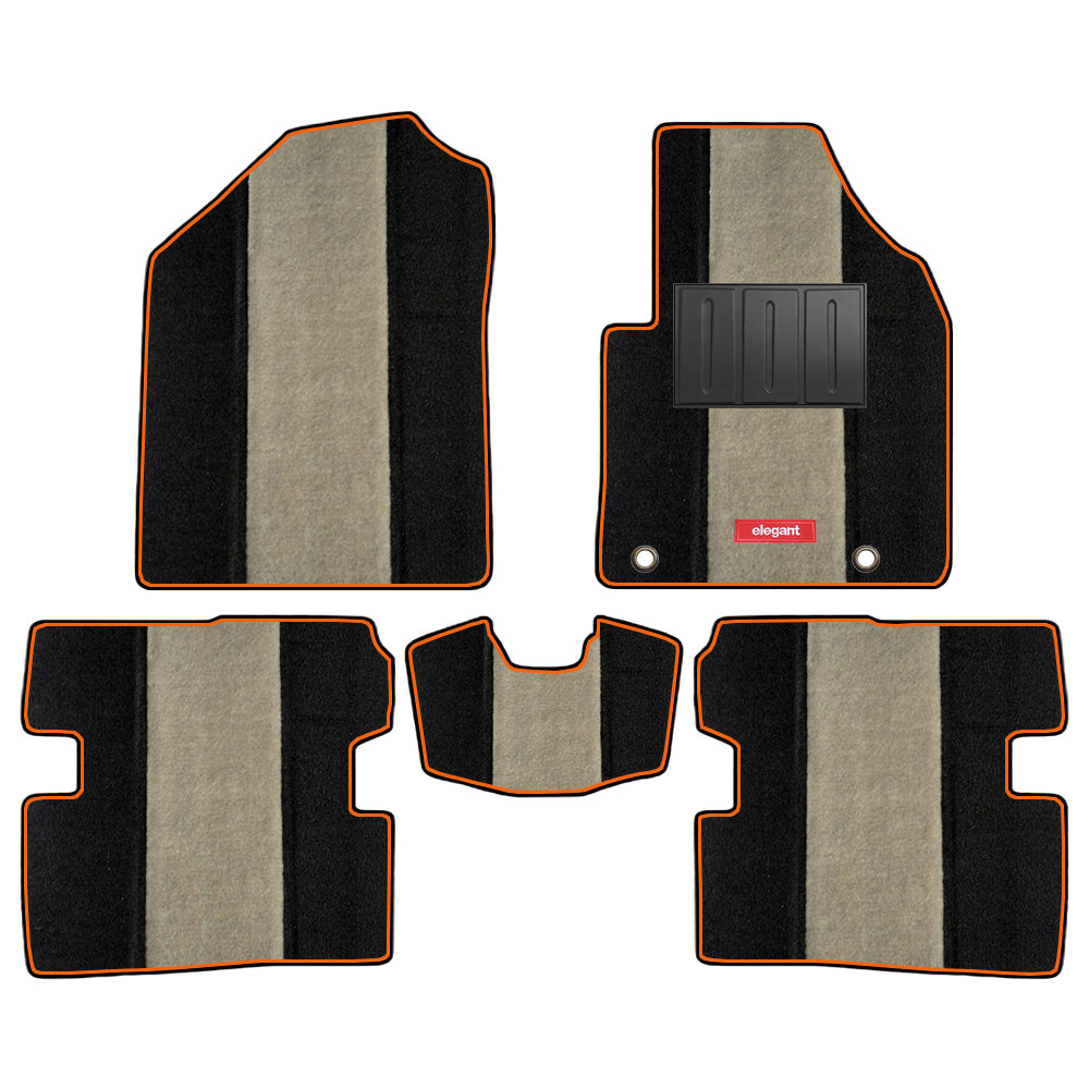 Edge Carpet Car Floor Mat For BMW 330 Li - Black Beige | Elegant Auto Retail