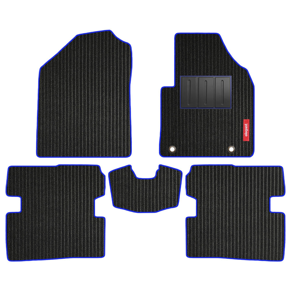 Cord Carpet Car Floor Mat For Audi Q5 - Black Blue | Elegant Auto Retail