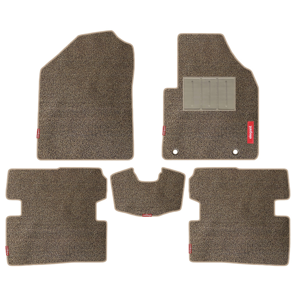 Spike Car Floor Mat for Toyota Etios - Brown Beige | Elegant Auto Retail