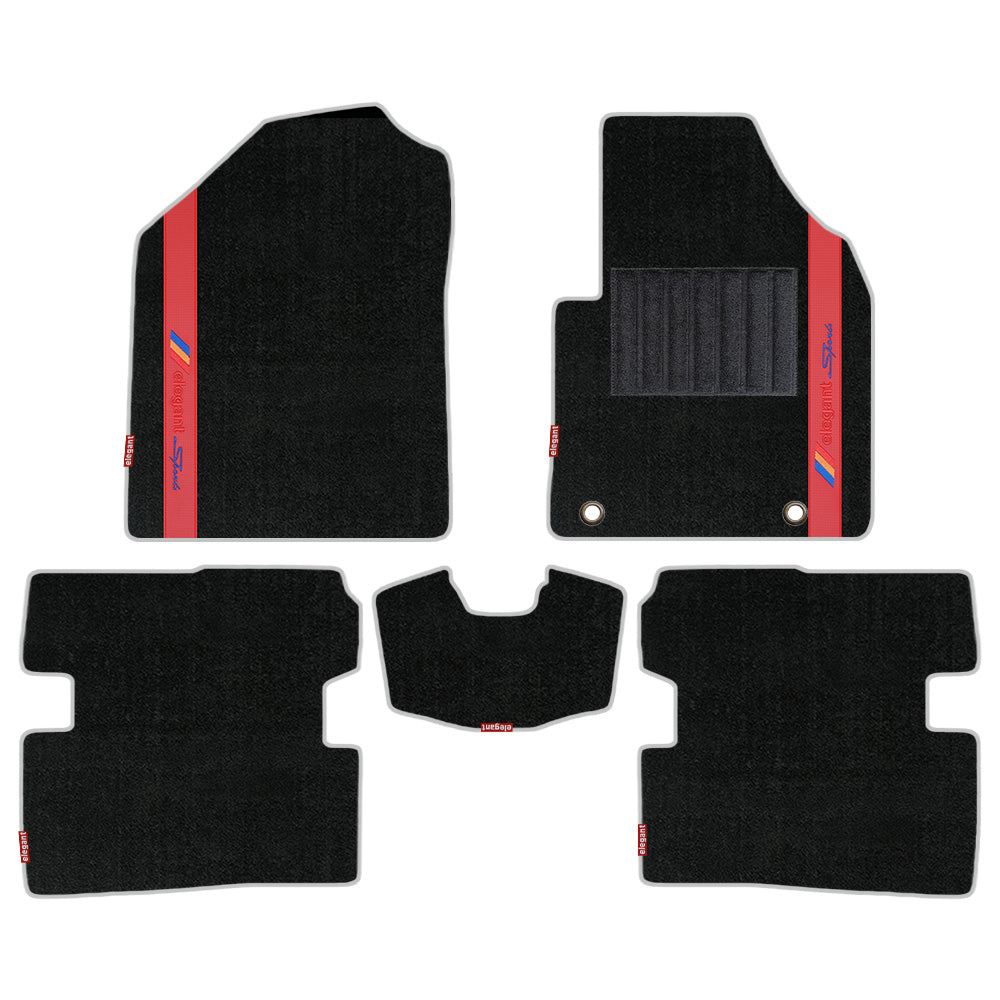 Sports Carpet Car Floor Mat For Toyota Camry - Black Red | Elegant Auto Retail