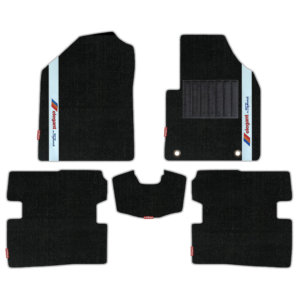 Sports Carpet Car Floor Mat For Toyota Camry - Black Silver | Elegant Auto Retail