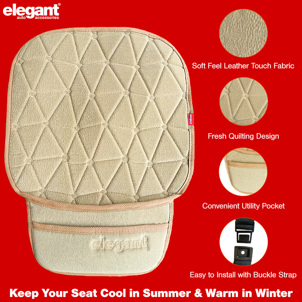 Space CoolPad Car Seat Cushion Beige (Set of 3)