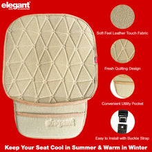 Space CoolPad Car Seat Cushion Beige (Set of 2)