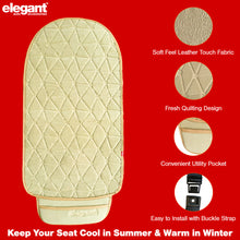 Space CoolPad Full Car Seat Cushion Beige (Set of 2)