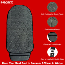 Space CoolPad Full Car Seat Cushion Grey (For Driver)