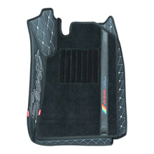 Sport 7D Carpet Car Floor Mat For Mahindra KUV100 - Black White | Elegant Auto Retail