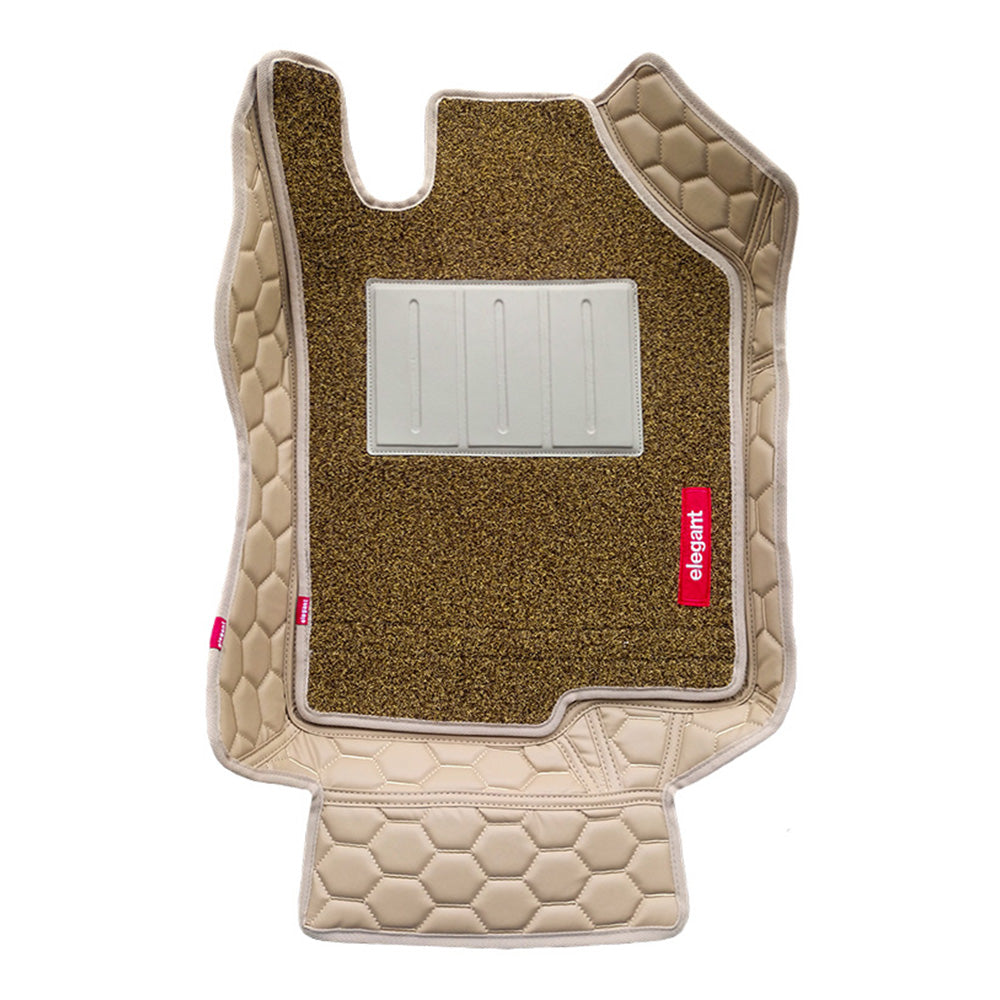 Star 7D Car Floor Mats For Maruti Ertiga - Beige Beige | Elegant Auto Retail