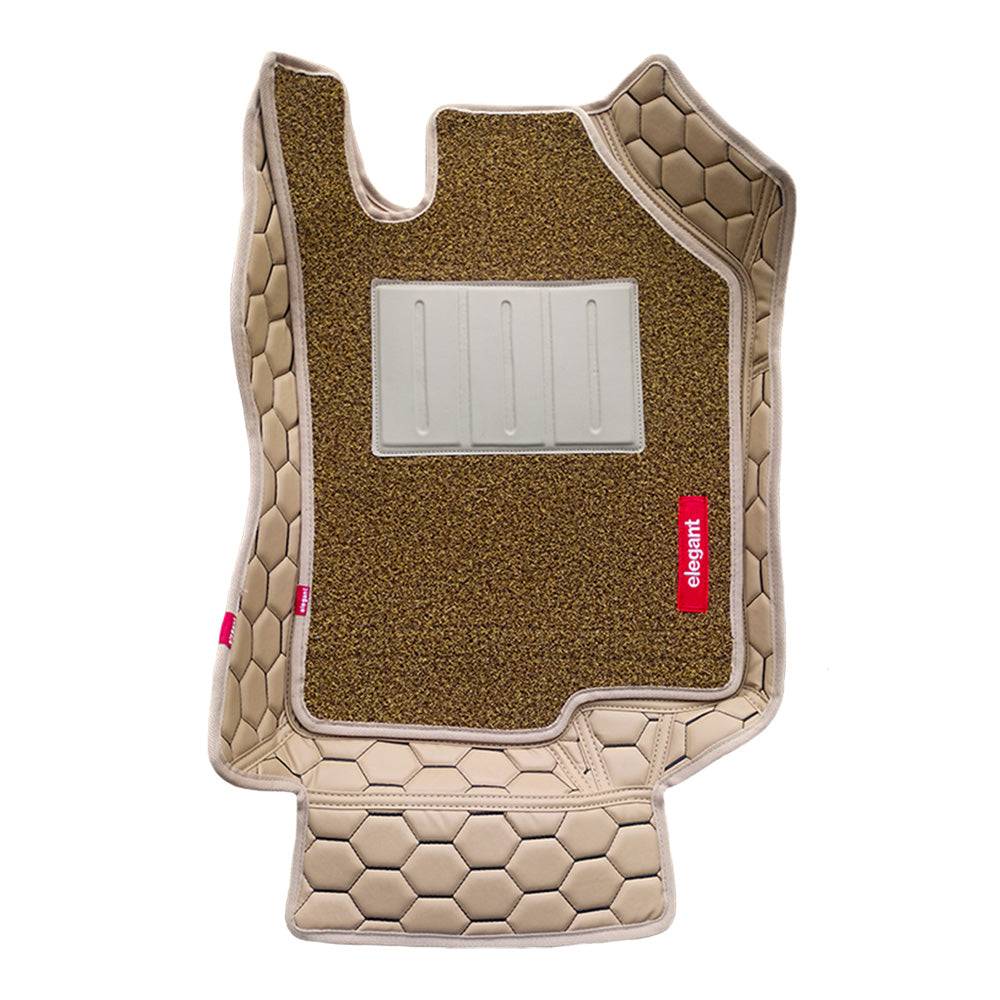 Star 7D Car Floor Mats For Maruti Ertiga - Beige Black | Elegant Auto Retail
