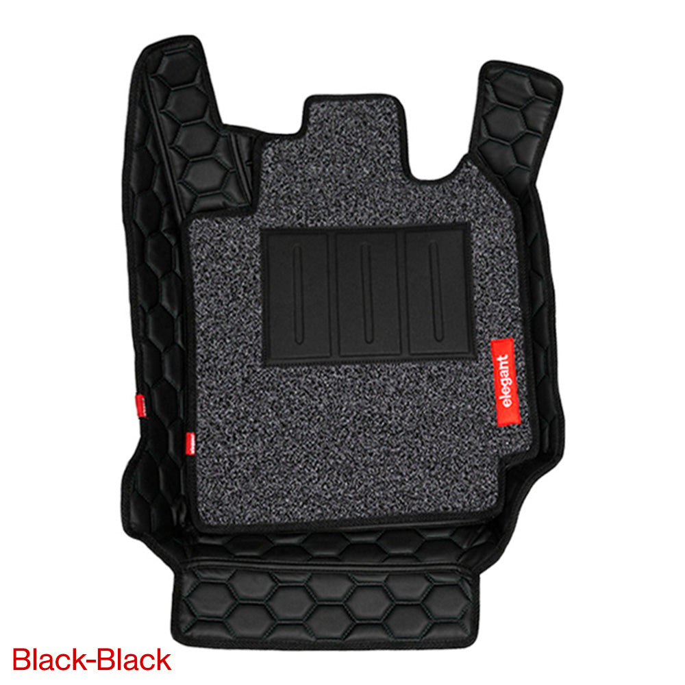 Star 7D Car Floor Mats For Tata Curvv - Black Black | Elegant Auto Retail