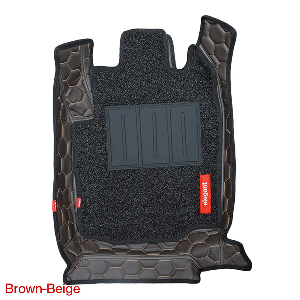 Star 7D Car Floor Mats For Tata Curvv - Brown Beige | Elegant Auto Retail