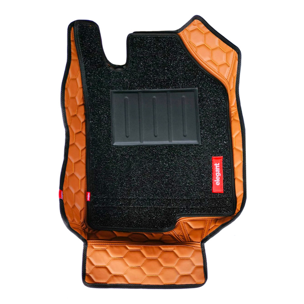 Star 7D Car Floor Mats For Maruti Ertiga - Tan Tan | Elegant Auto Retail