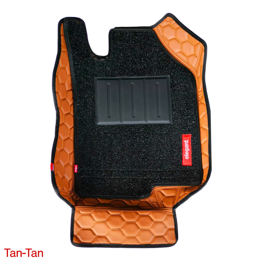 Star 7D Car Floor Mats For Tata Curvv - Tan Tan | Elegant Auto Retail
