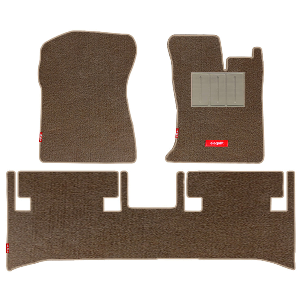 Duo Carpet Car Floor Mat For Mahindra Thar - Beige Beige | Elegant Auto Retail