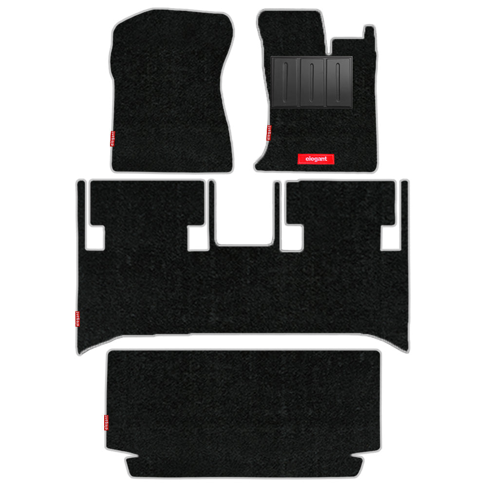 Duo Carpet Car Floor Mat For Mahindra Thar - Black Black | Elegant Auto Retail