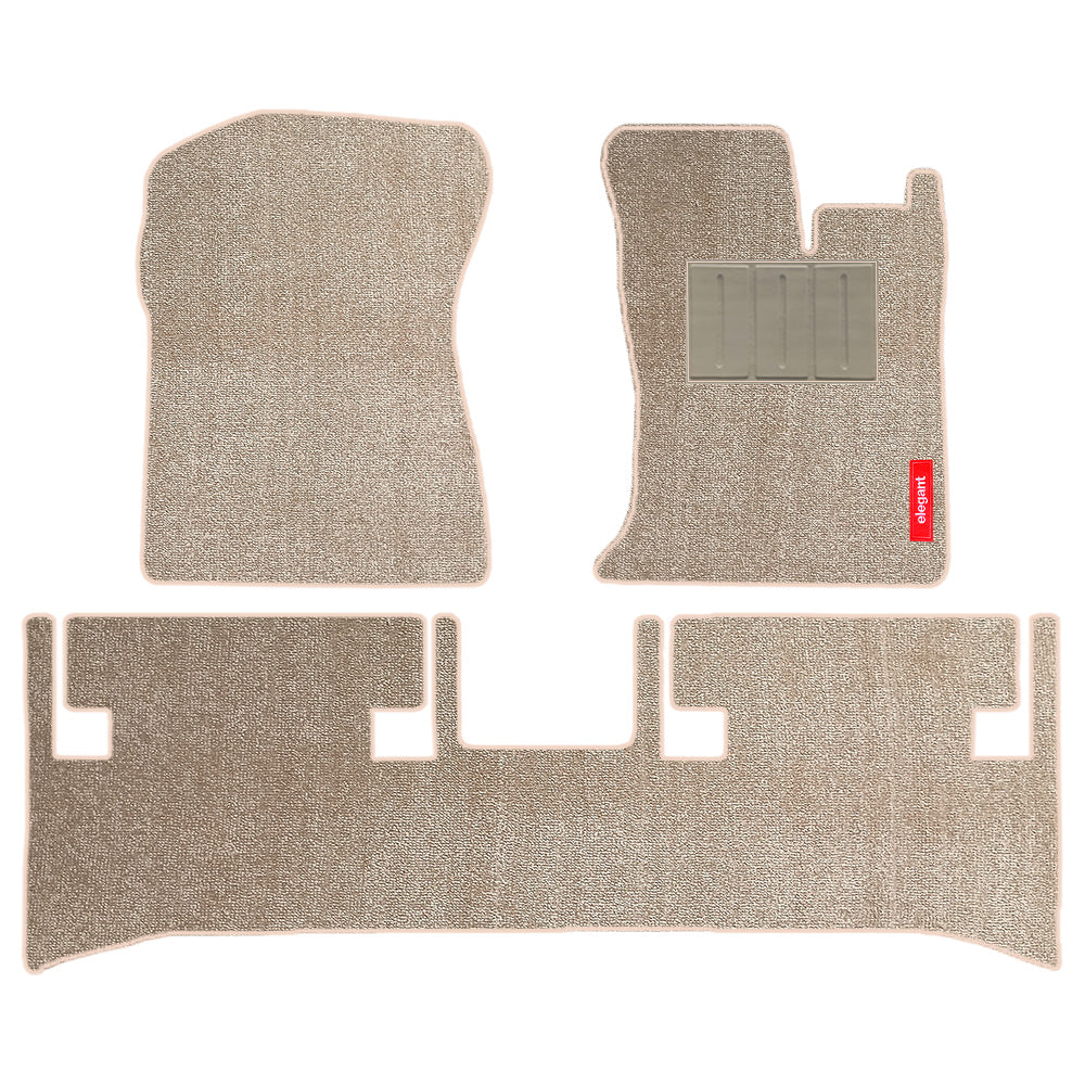 Miami Carpet Car Floor Mat For Mahindra Thar - Beige Beige | Elegant Auto Retail