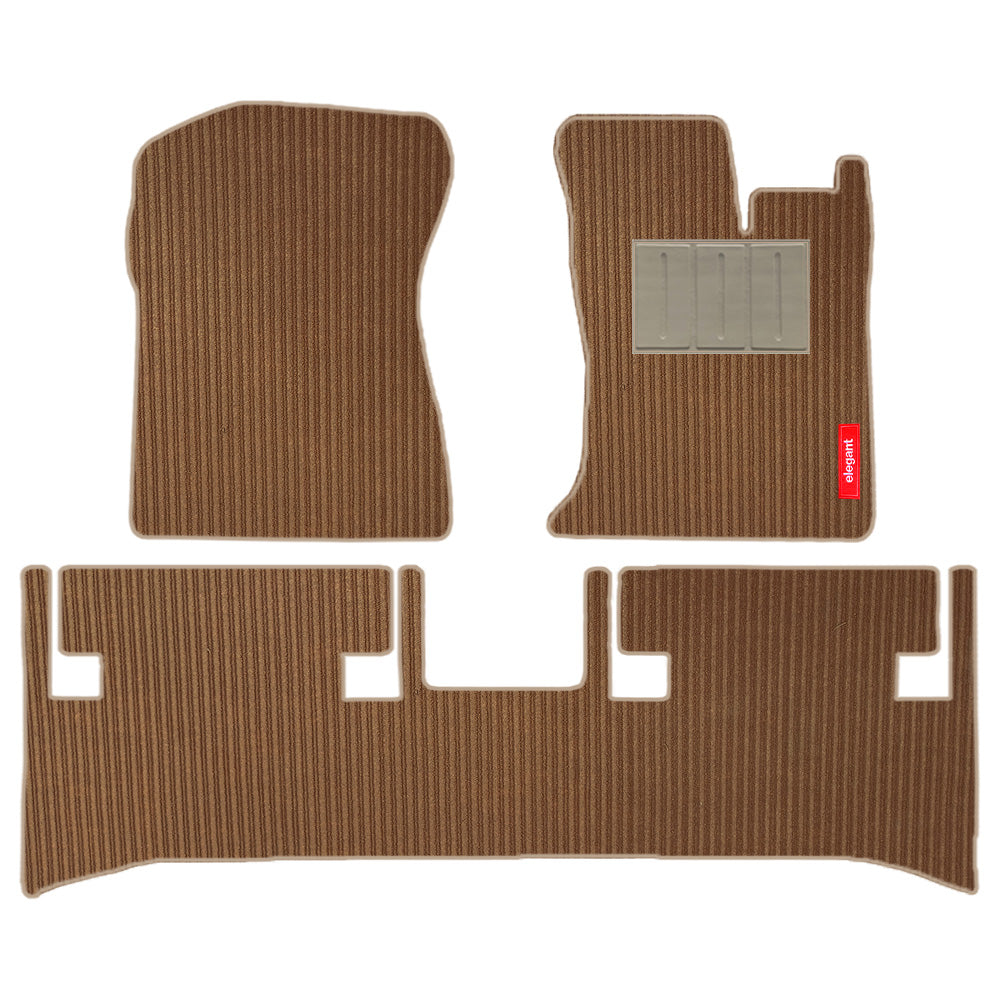 Cord Carpet Car Floor Mat For Mahindra Thar - Beige Beige | Elegant Auto Retail