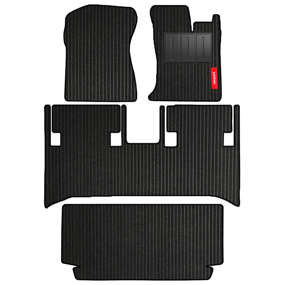 Cord Carpet Car Floor Mat For Mahindra Thar - Black Black | Elegant Auto Retail