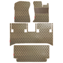 Luxury Leatherette Car Floor Mat For Mahindra Thar -Beige Black | Elegant Auto Retail