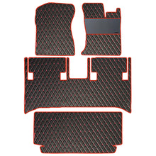 Luxury Leatherette Car Floor Mat For Mahindra Thar - Black Red | Elegant Auto Retail