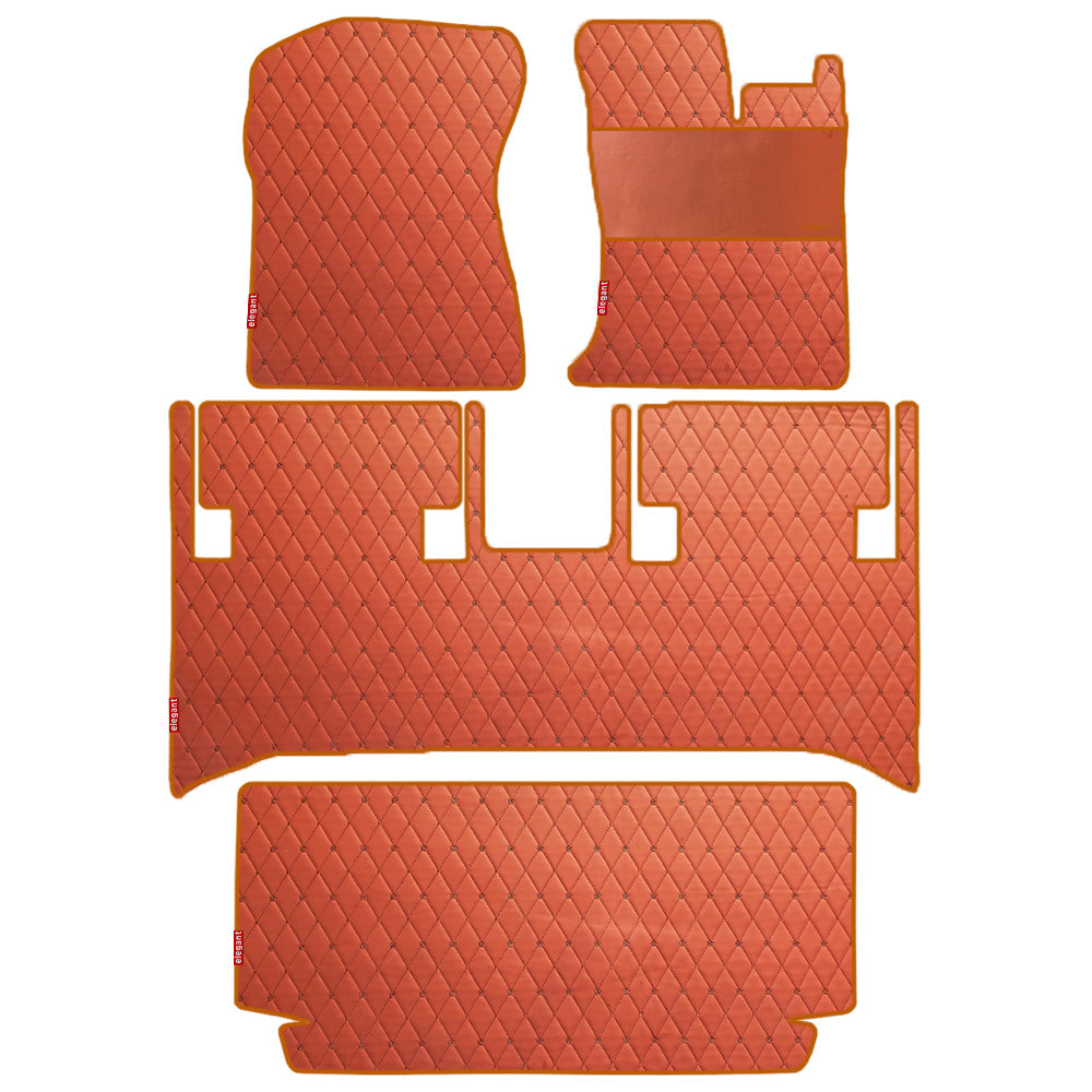 Luxury Leatherette Car Floor Mat For Mahindra Thar -Tan Tan | Elegant Auto Retail
