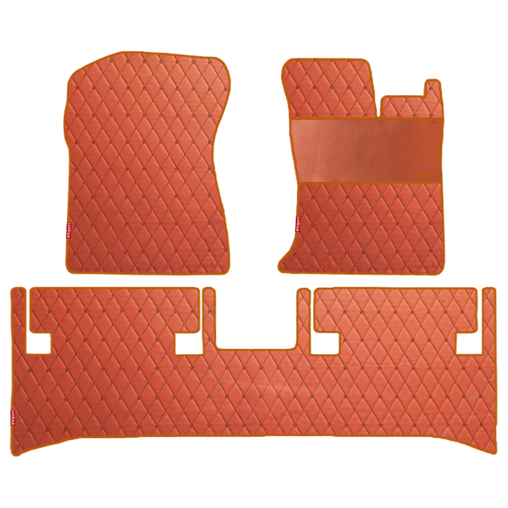 Luxury Leatherette Car Floor Mat For Mahindra Thar -Tan Tan | Elegant Auto Retail