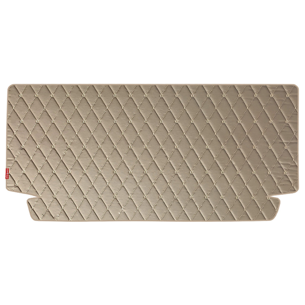 Luxury Leatherette Car Dicky Mat For Mahindra Thar - Beige Beige | Elegant Auto Retail