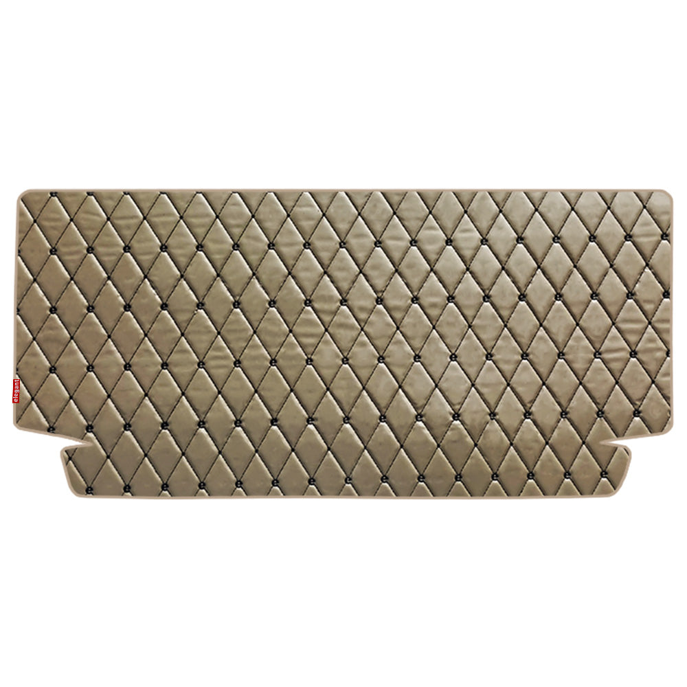 Luxury Leatherette Car Dicky Mat For Mahindra Thar - Beige Black | Elegant Auto Retail