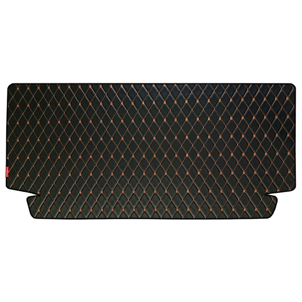 Luxury Leatherette Car Dicky Mat For Mahindra Thar - Black Tan | Elegant Auto Retail