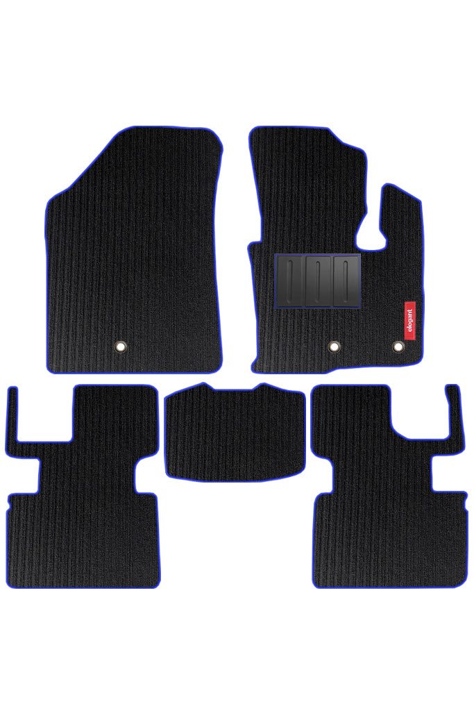 Cord Carpet Car Floor Mat For Volvo XC60 - Black Blue | Elegant Auto Retail