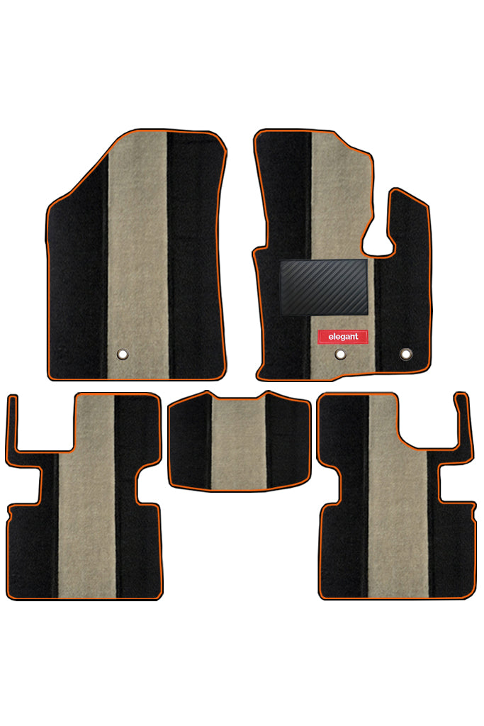 Edge Carpet Car Floor Mat For Volvo XC60 - Black Beige | Elegant Auto Retail