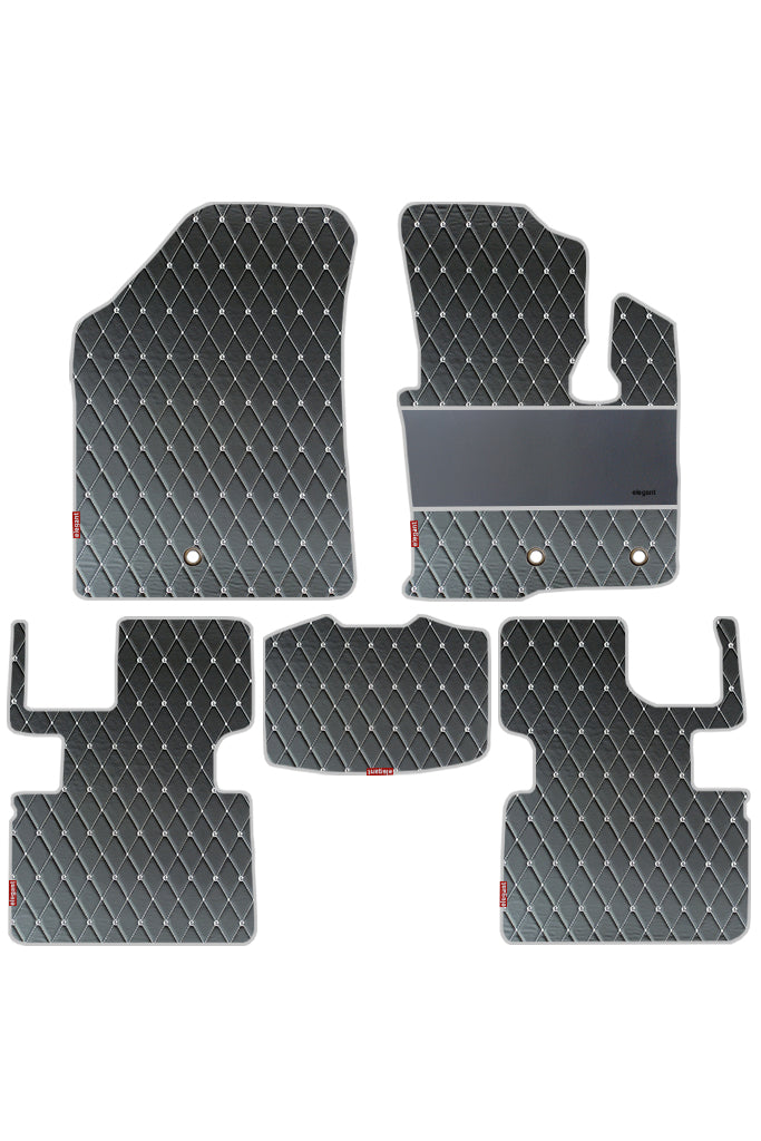 Luxury Leatherette Car Floor Mat For Volvo XC60 - Black White | Elegant Auto Retail