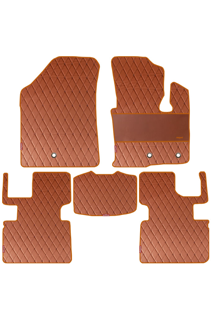 Luxury Leatherette Car Floor Mat For Volvo XC60 - Tan | Elegant Auto Retail
