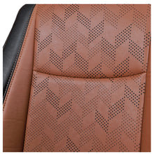 Apex Nappa PR Bucket Fit Art Leather Premium Car Seat Cover For Chevrolet Beat - Tan Black | Elegant Auto Retail