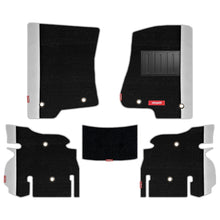 Duo Carpet Car Floor Mat For Jeep Wrangler Rubicon - Black White | Elegant Auto Retail