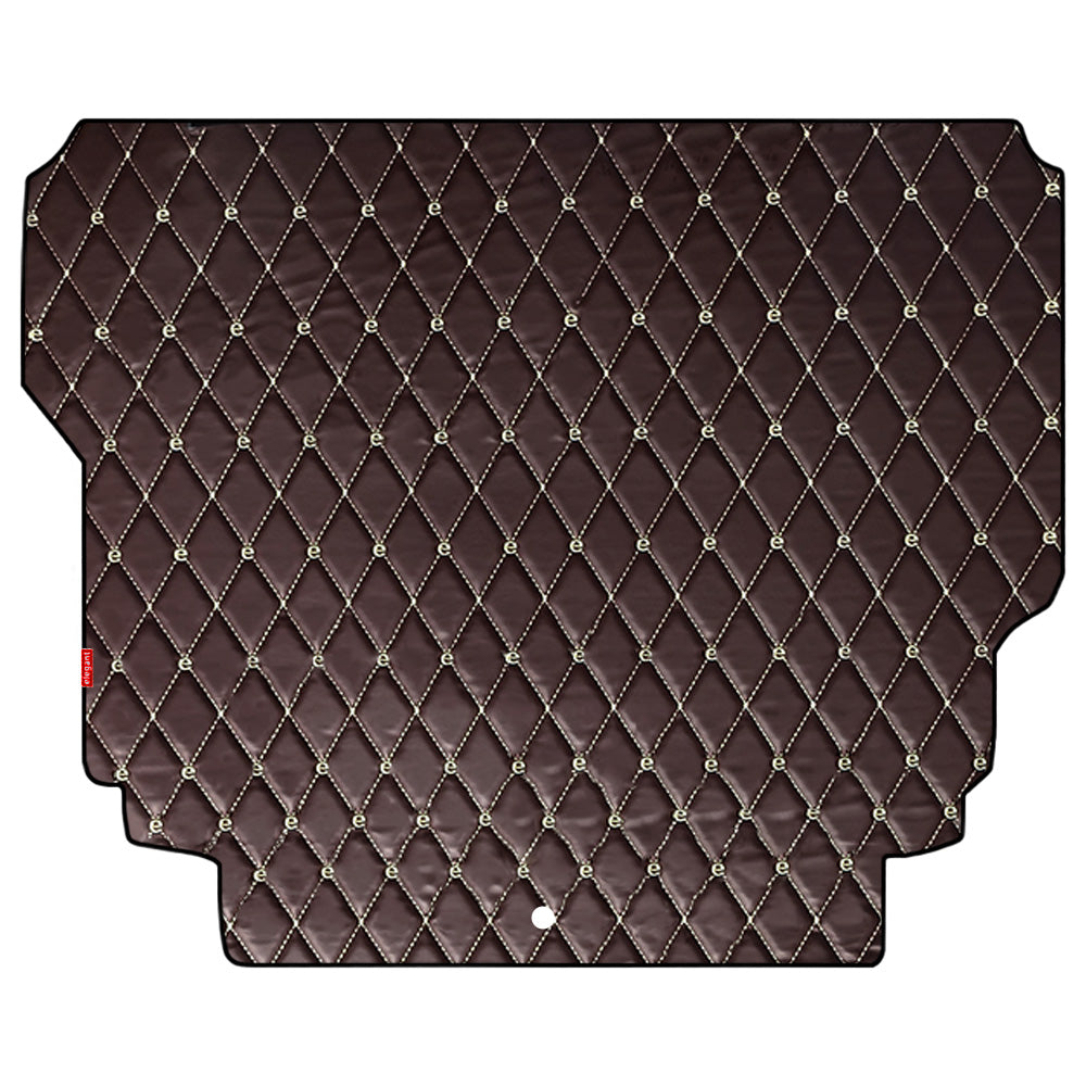 Luxury Leatherette Car Dicky Mat For Jeep Wrangler Rubicon - Brown Beige | Elegant Auto Retail