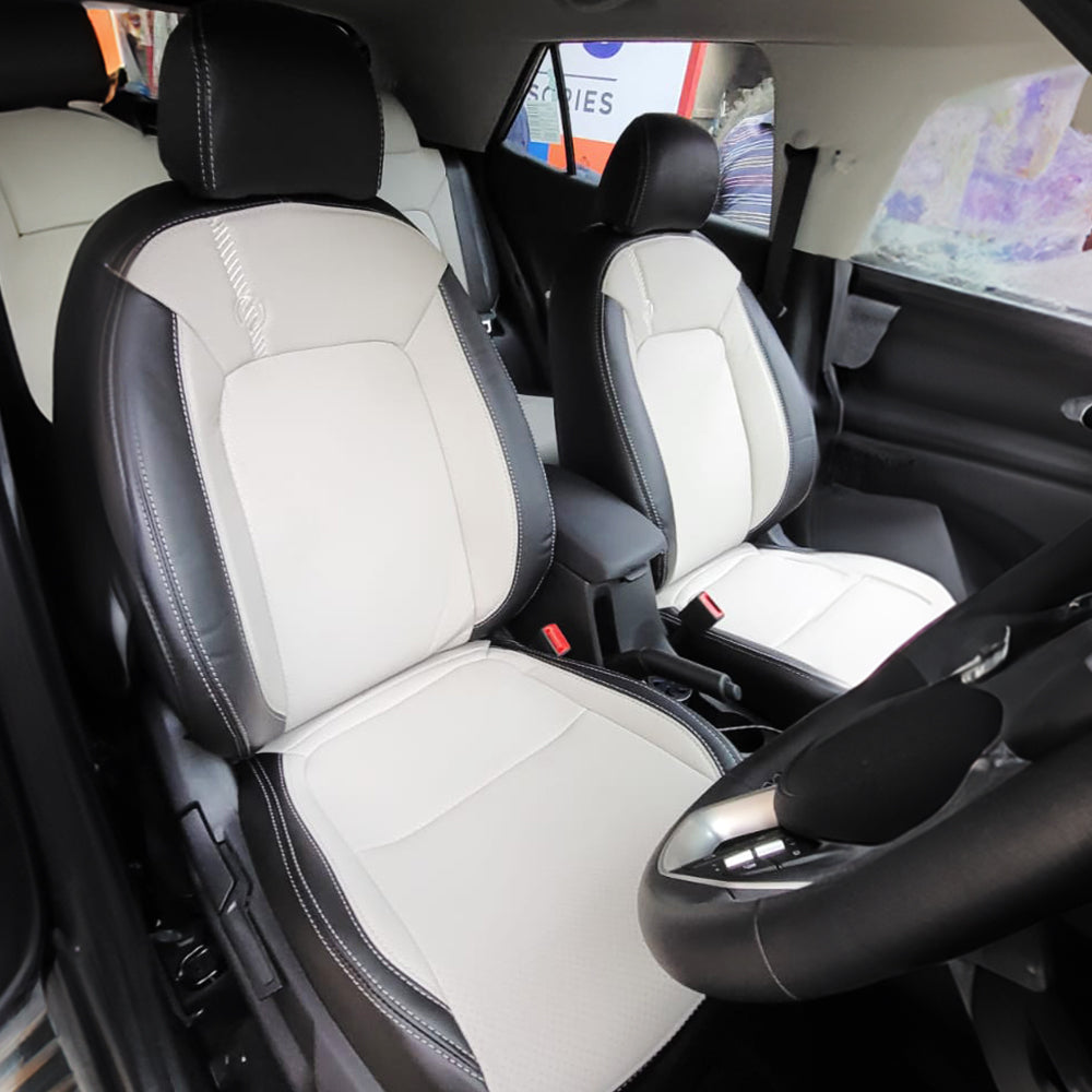 Venti 1 Duo Perforated Art Leather Car Seat Cover For Citroen C3