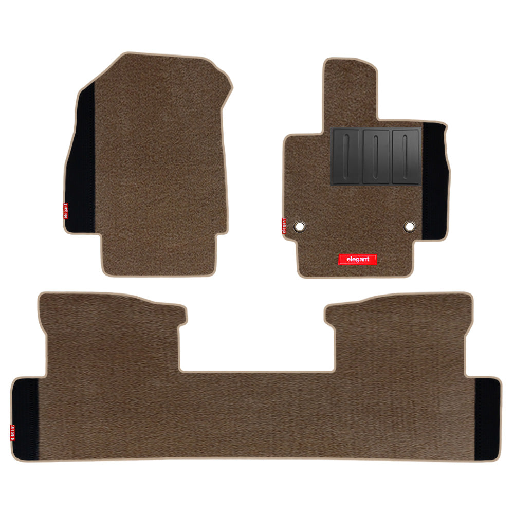 Duo Carpet Car Floor Mat For Mahindra XEV 9e - Beige Black | Elegant Auto Retail