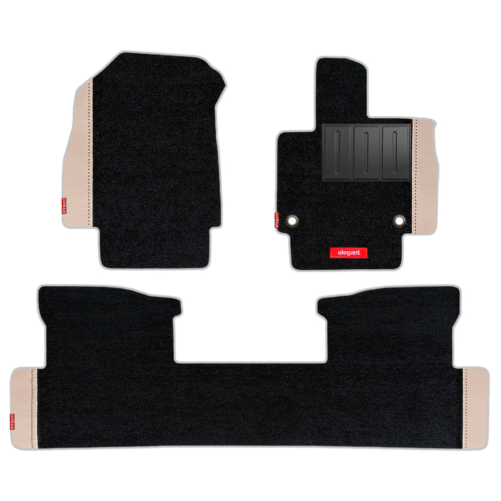 Duo Carpet Car Floor Mat For Mahindra XEV 9e - Black MBeige | Elegant Auto Retail