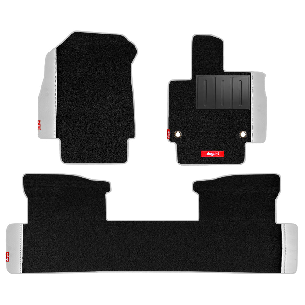 Duo Carpet Car Floor Mat For Mahindra XEV 9e - Black White | Elegant Auto Retail