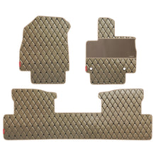 Luxury Leatherette Car Floor Mat For Mahindra XEV 9e - Beige Black | Elegant Auto Retail