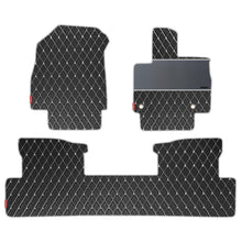 Luxury Leatherette Car Floor Mat For Mahindra XEV 9e - Black White | Elegant Auto Retail