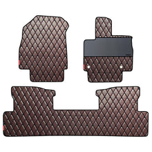 Luxury Leatherette Car Floor Mat For Mahindra XEV 9e - Brown Black | Elegant Auto Retail