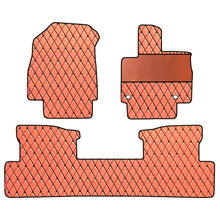 Luxury Leatherette Car Floor Mat For Mahindra XEV 9e - Tan Black | Elegant Auto Retail