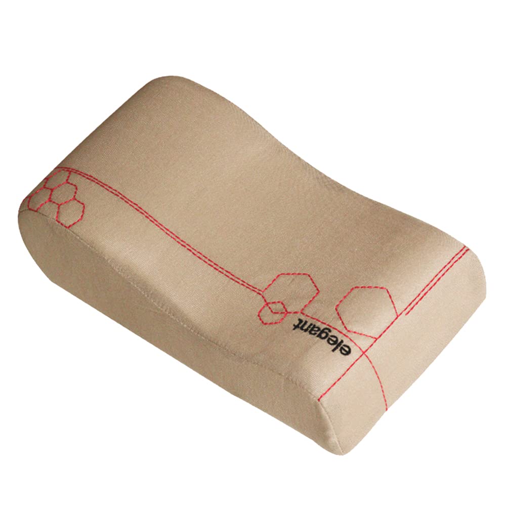 Elegant Zig Memory Foam Car Arm Rest Support Pillow ( In Beige ) | Elegant Auto Retail