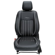 Zippy Nappa PR Art Leather Car Seat Cover For Tata Harrier - Black C Grey | Elegant Auto Retail