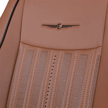 Zippy Nappa PR Art Leather Car Seat Cover For Hyundai Venue - Tan Black | Elegant Auto Retail